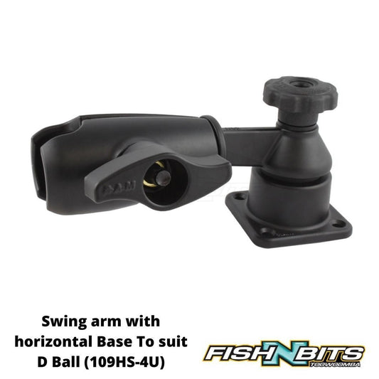 Ram - Swing arm with horizontal Base To suit D Ball (109HS-4U)