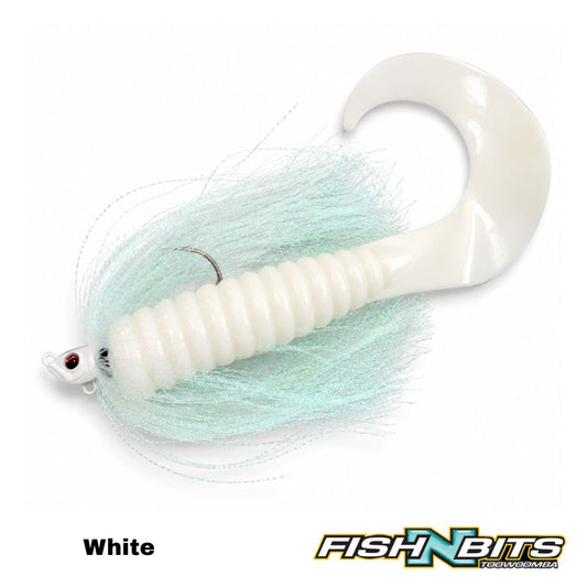 Spinwright - Fluffball Curl Tail Swim jig 12''