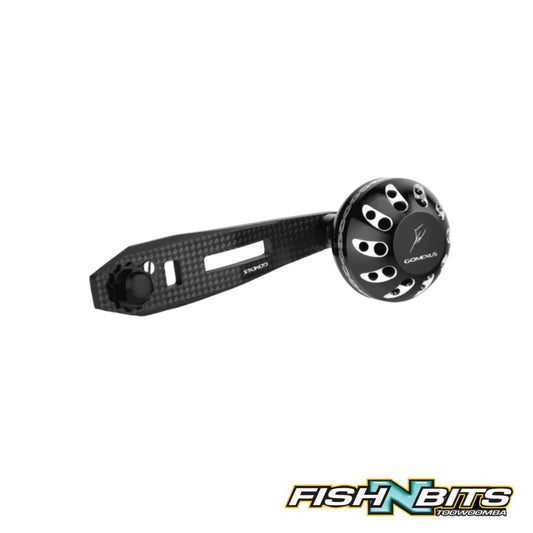 Gomexus - 75mm Black/Silver Carbon Fibre Handle With aluminum Knob 8x5mm