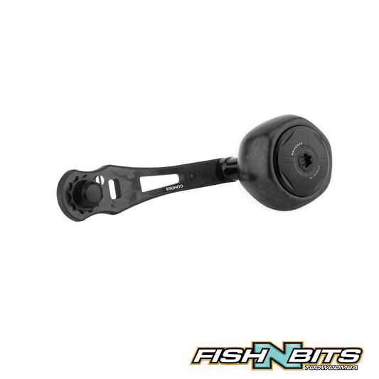 Gomexus - Carbon Power Handle for Baitcaster reel With Forged Carbon knob 8x5mm