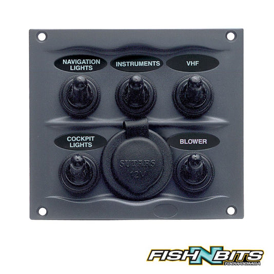 BLA - BEP Splash Proof Switch Fuse Panels - With Power Socket