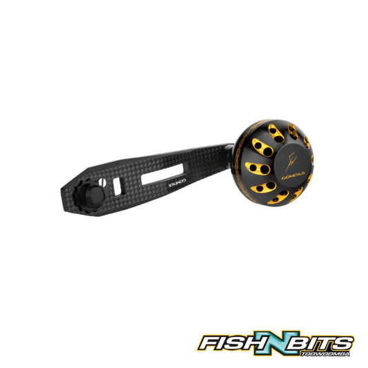 Gomexus - Black/Gold Carbon Fibre Handle With Aluminum Knob 8x5mm