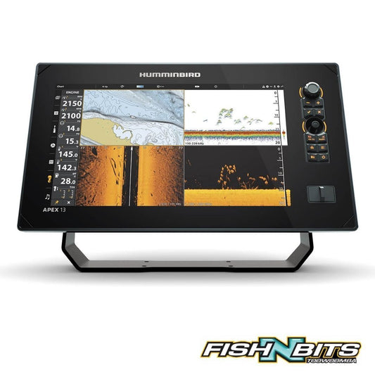 Humminbird - Apex 13'' Chirp MEGA Side Imaging+ (104651B) Includes Navionics Card