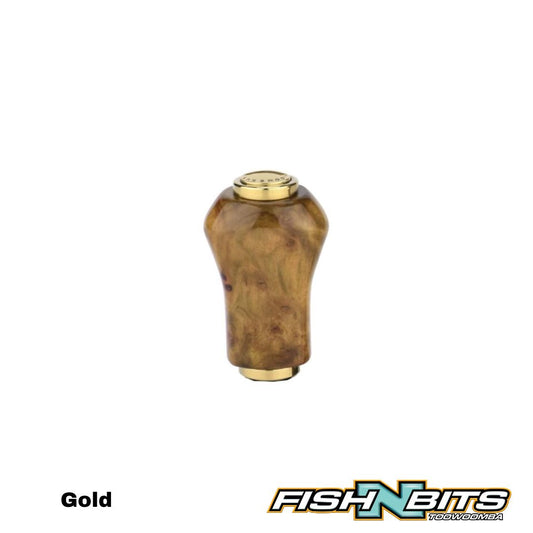 Gomexus - 22mm Cypress Wood Knob to suit spin reels