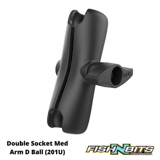 Ram - Double Socket Med Arm D Ball (201U)