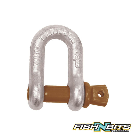 Titan - Galvanised Tested D shackle 10mm  (143026)