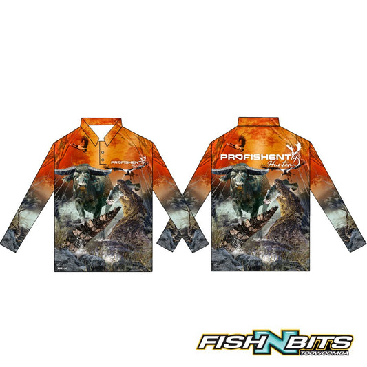 Profishent - Fishing Jersey Mag/Buff/Croc/Barra