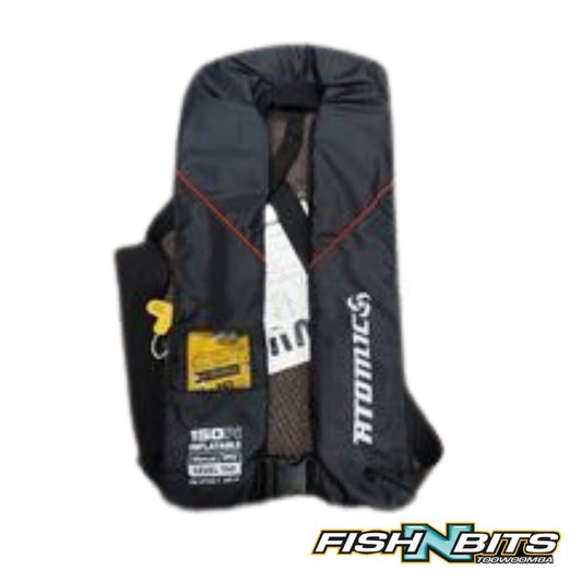 Atomic - Manual Inflatable Black Life Jacket